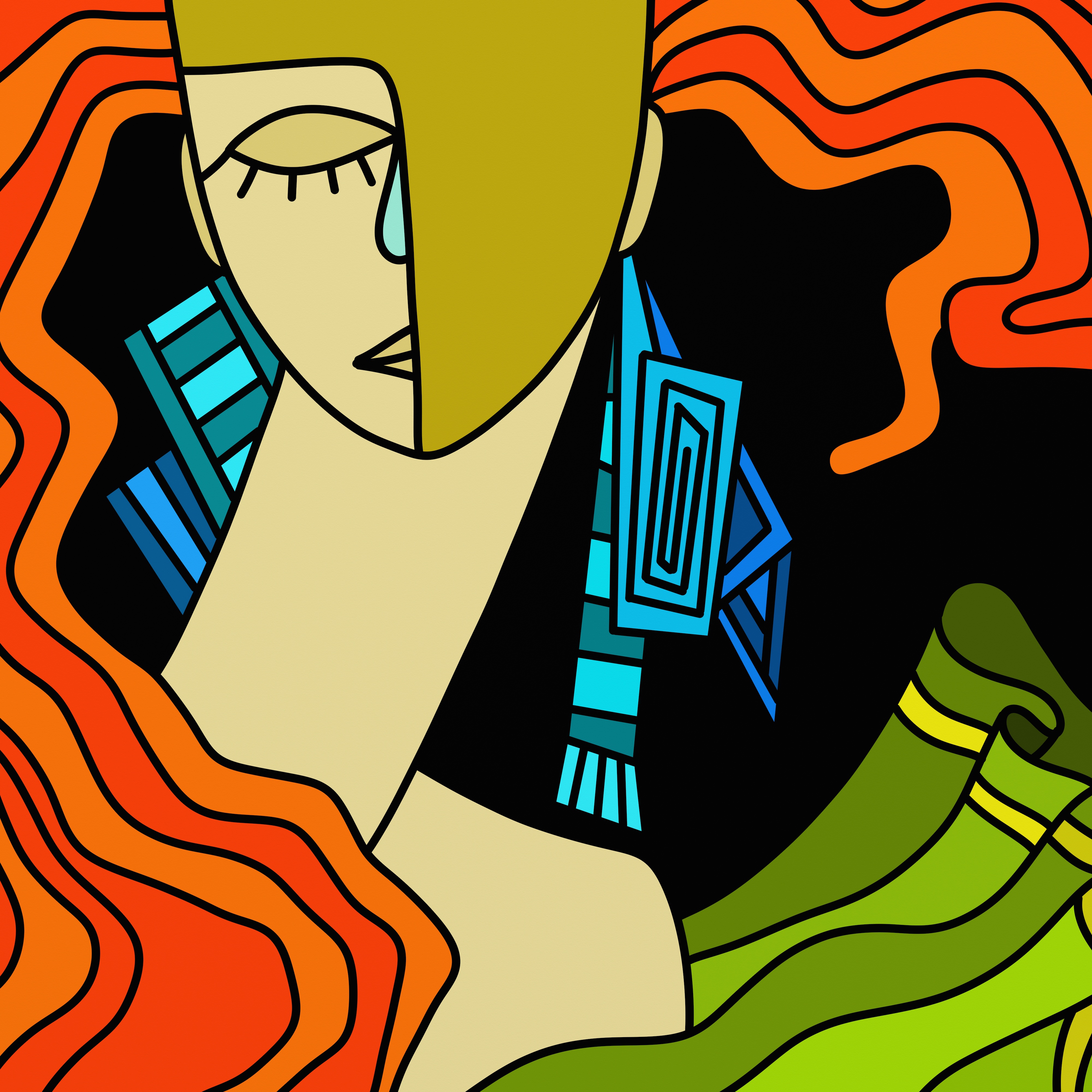 astratto di donna, talking about depression in women with ADHD